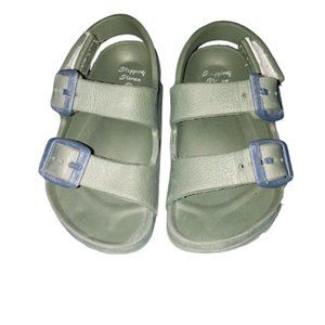🎄Green Toddler Boys Stepping Stones Crocks Size 5🎄